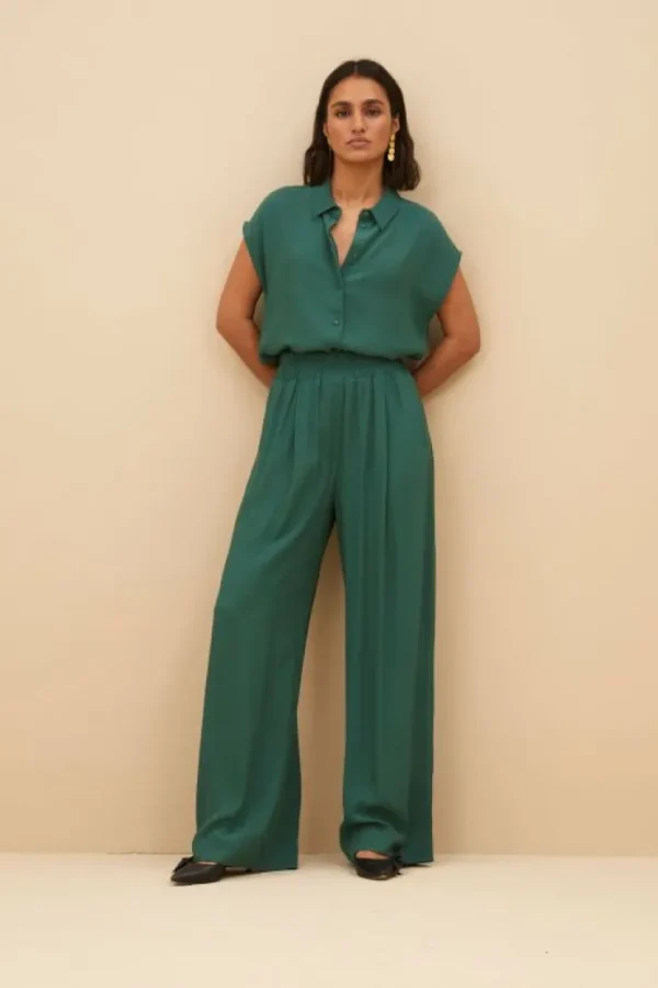 kiek viscose top | deep green-By bar Cheap