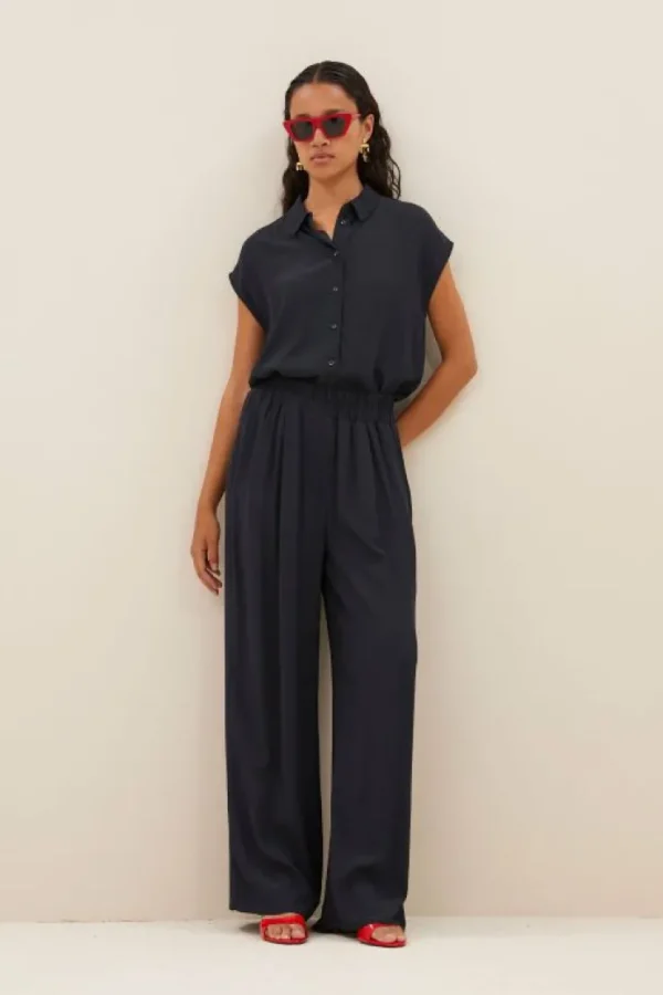 kiek viscose top | graphite-By bar Shop