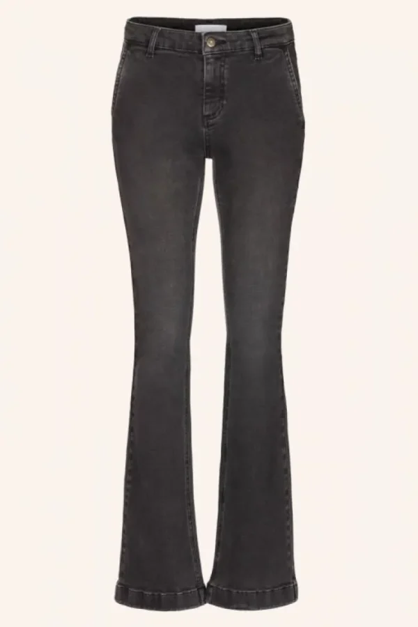 leila lb pant | jet black-By bar Best