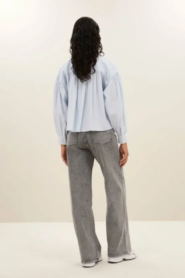 lina pant | grey denim-By bar Hot