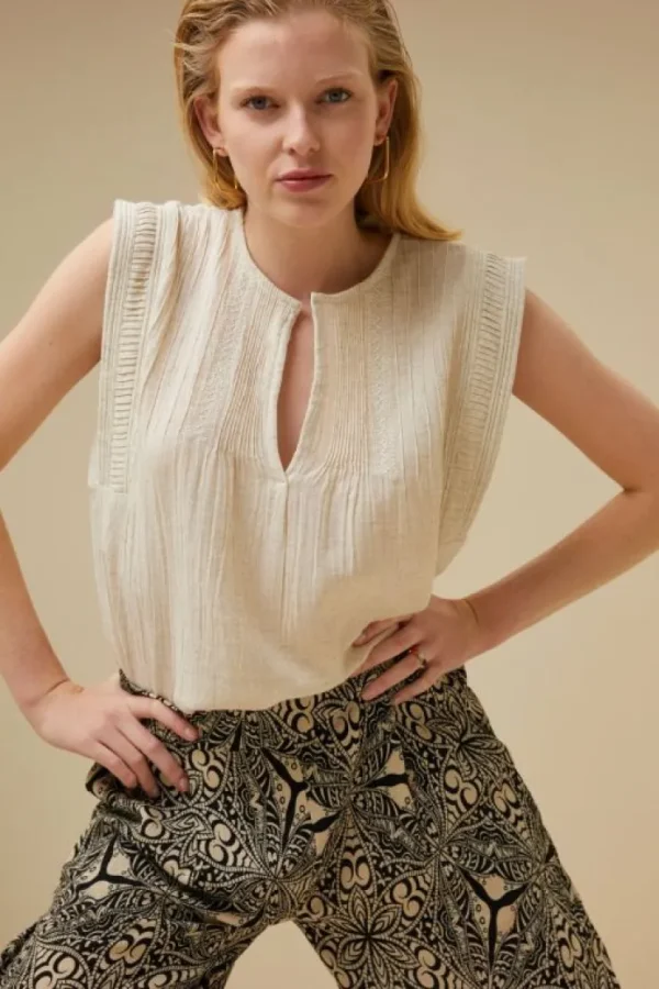 lina slub blouse | -By bar Clearance