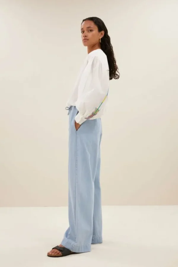 linn blouse | off white-By bar New