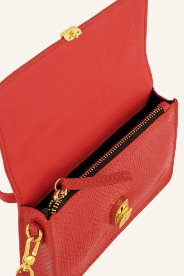 loua snake bag | poppy red-By bar Best Sale