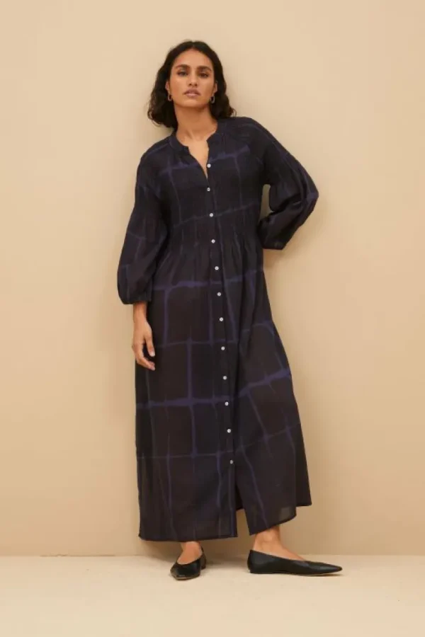 loulou square dress | square print-By bar Outlet