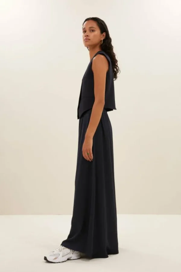 lynn pinstripe gilet | -By bar Store