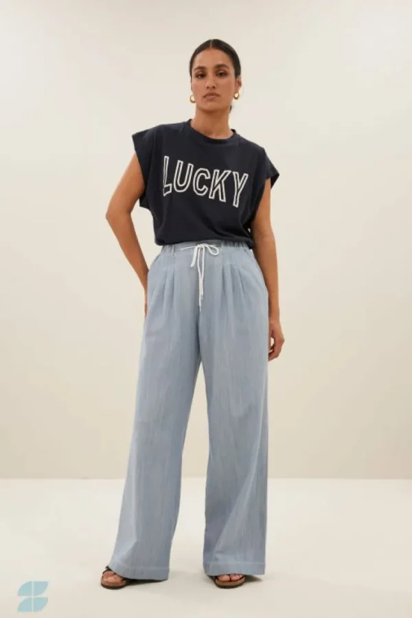 mason open lucky top | midnight-By bar Clearance