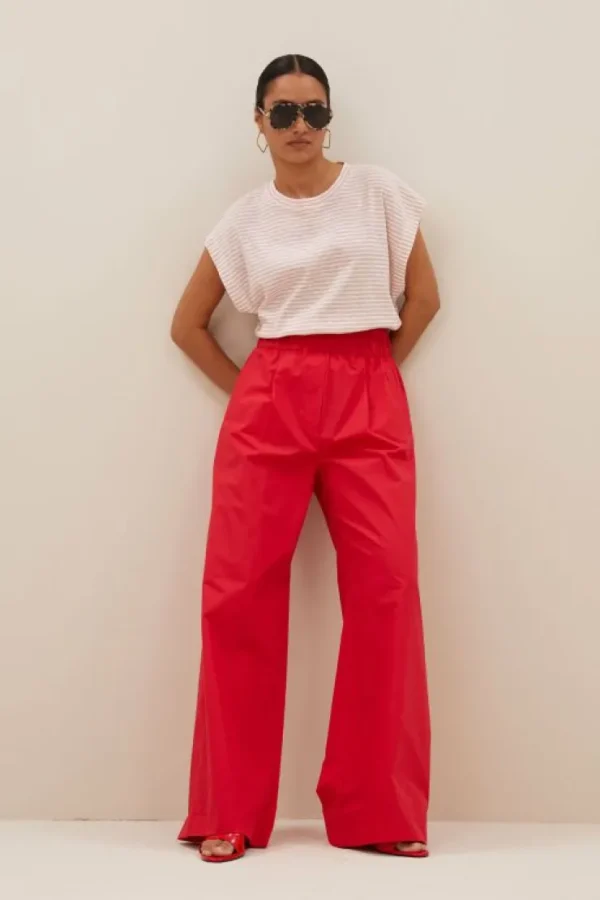 mason small flame stripe top | rose flame stripe-By bar Shop