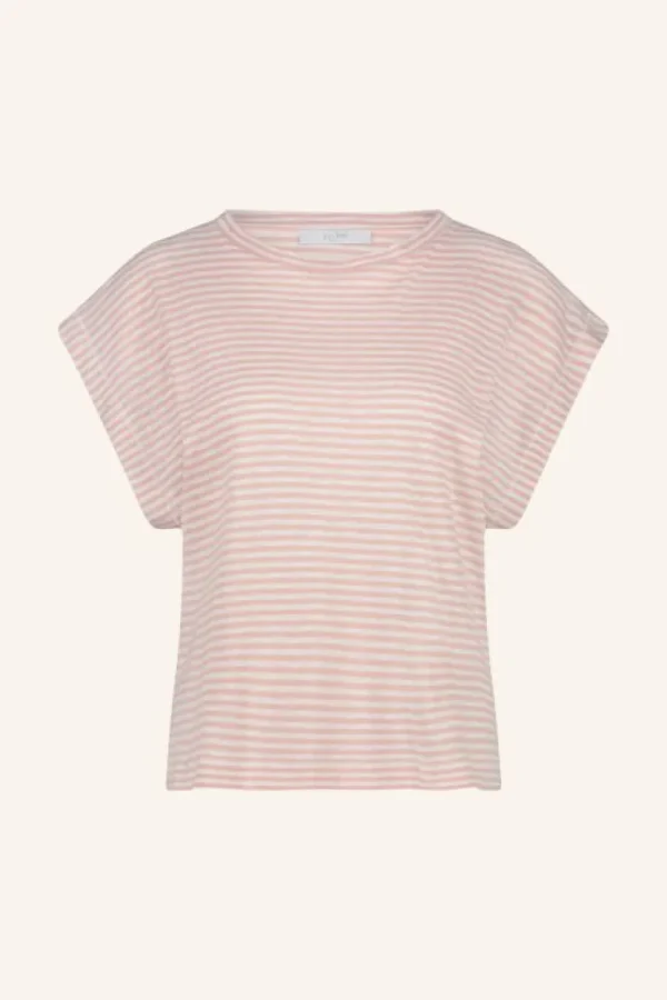 mason small flame stripe top | rose flame stripe-By bar Shop