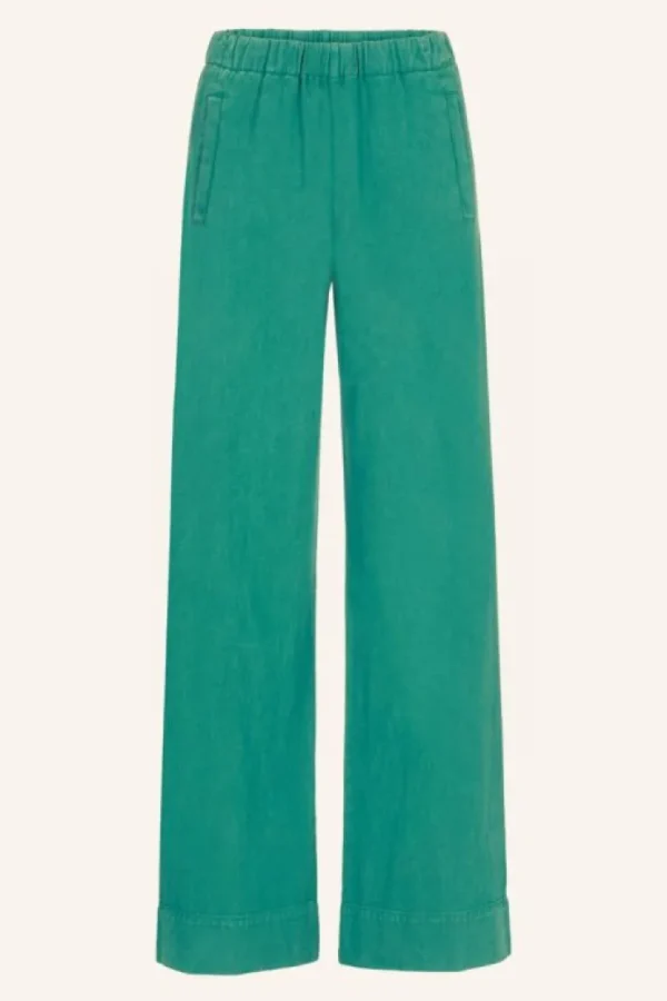 mees twill pant | aloe vera-By bar New