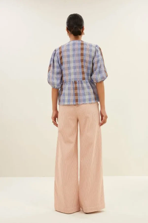 neal stripe pants | pink milky stripe-By bar Best Sale