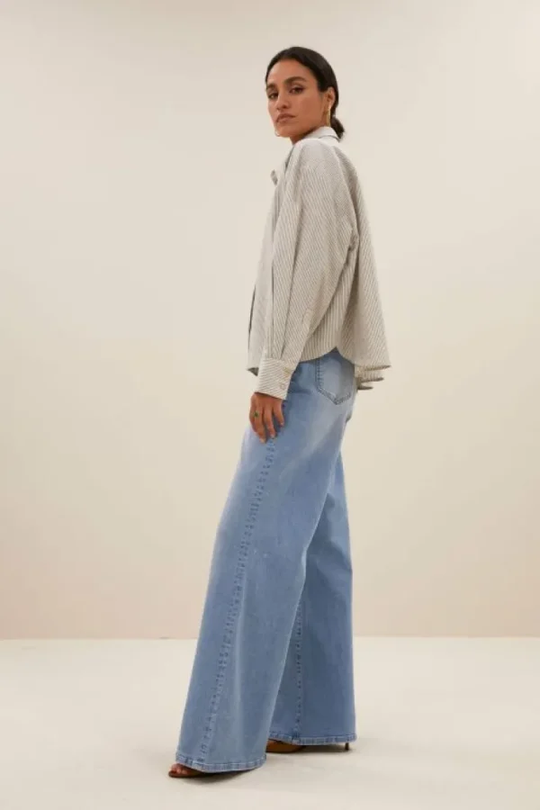 nima lurex stripe blouse | -By bar Online