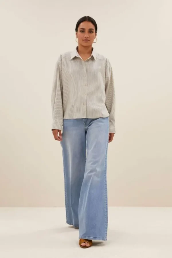 nima lurex stripe blouse | -By bar Online