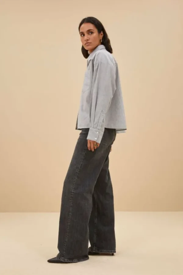 nima pin stripe blouse | -By bar Cheap
