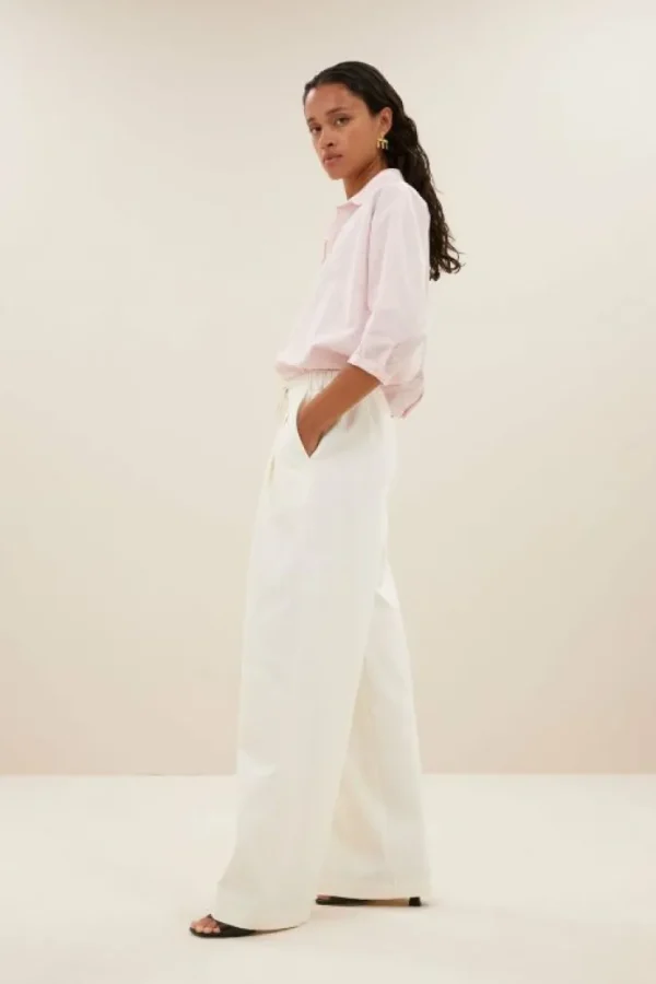 norel pink pinstripe blouse | pink pin stripe-By bar Sale
