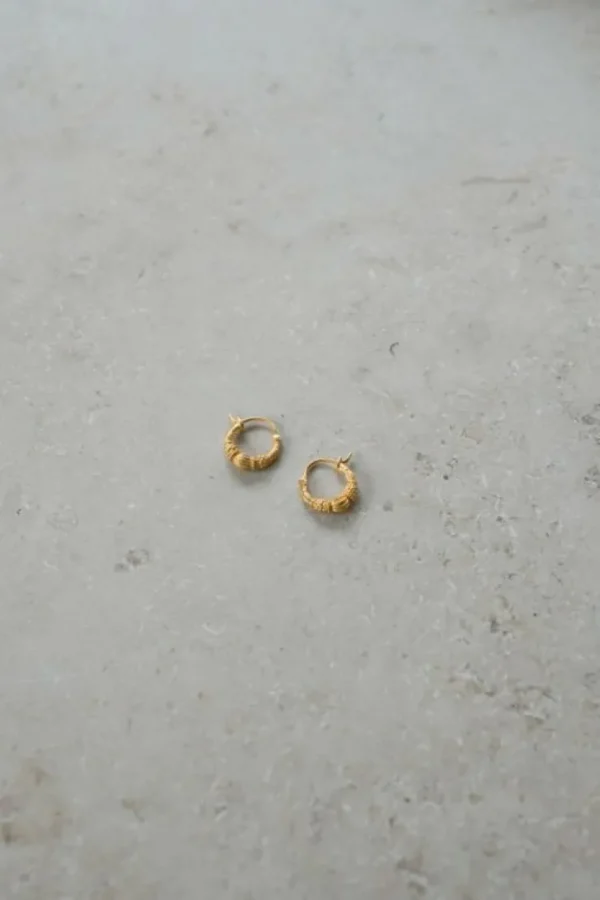 PD art hoop earring small | -By bar Fashion