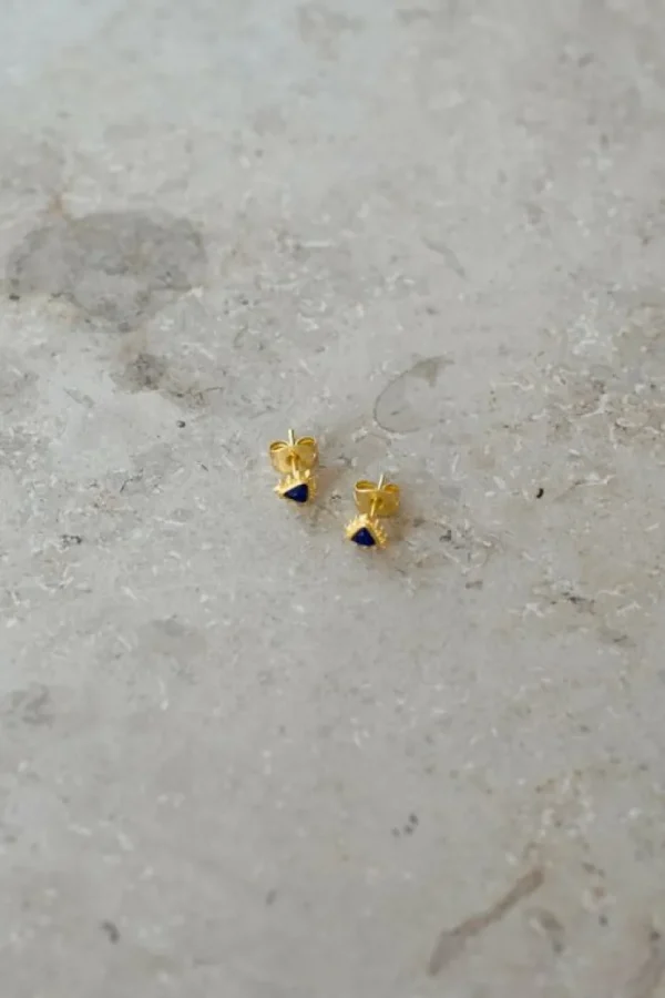PD triangle stud earring | -By bar Outlet