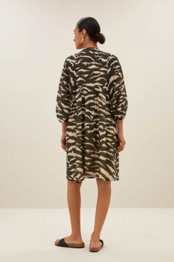 philou zebra dress | black zebra print-By bar Best Sale