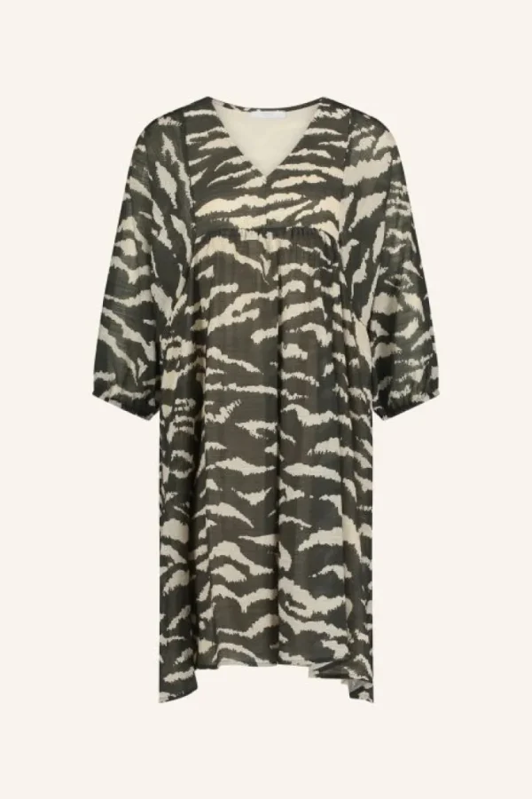 philou zebra dress | black zebra print-By bar Best Sale