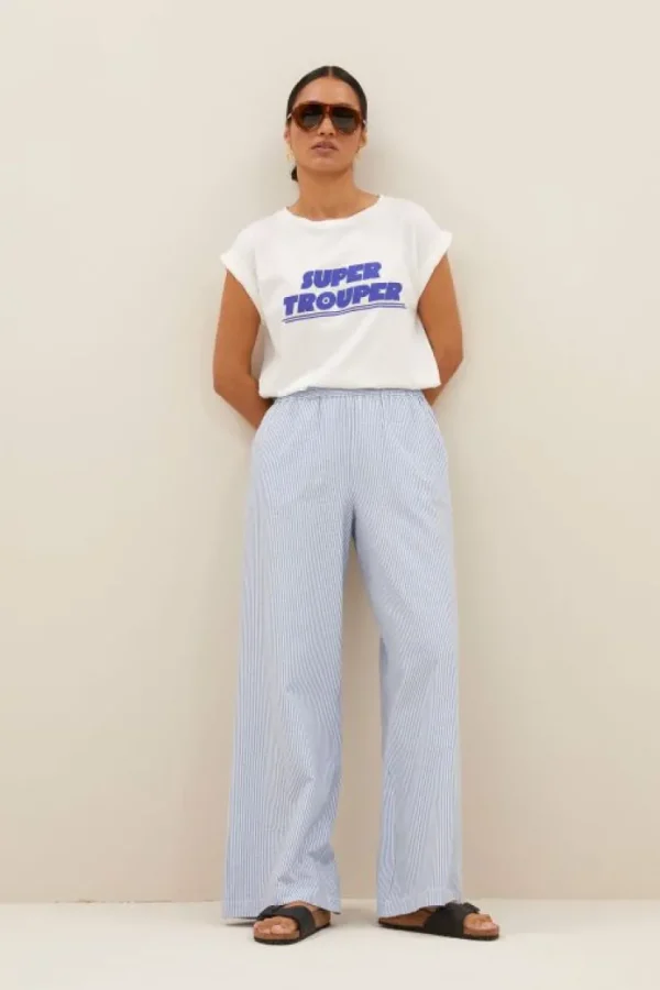 randy stripe pants | blue seer stripe-By bar Best Sale