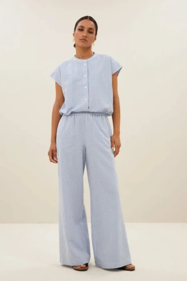 randy stripe pants | blue seer stripe-By bar Best Sale