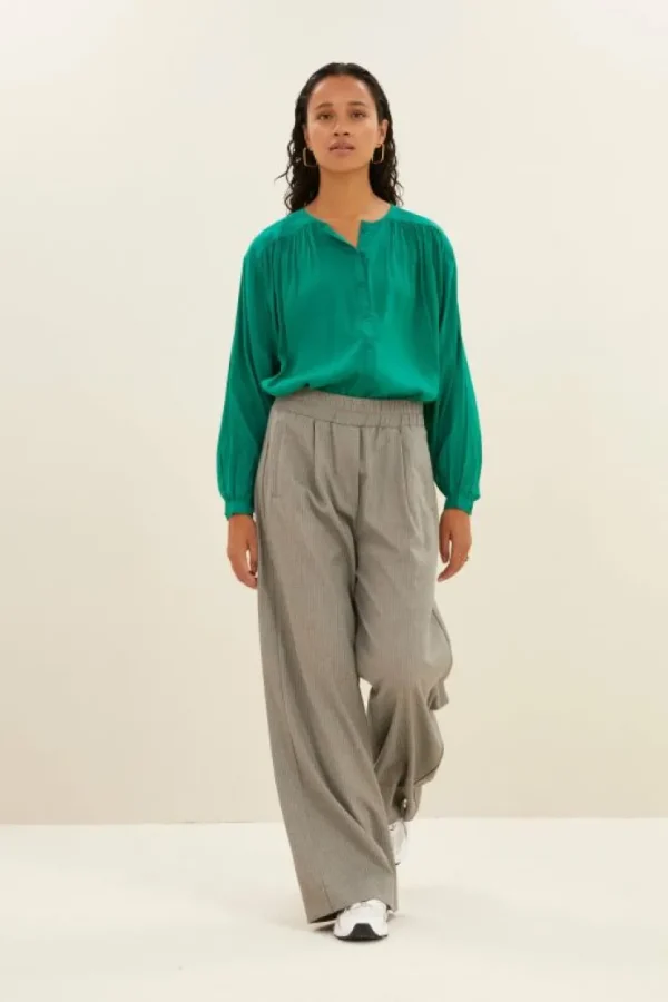 saar blouse | bright green-By bar Cheap