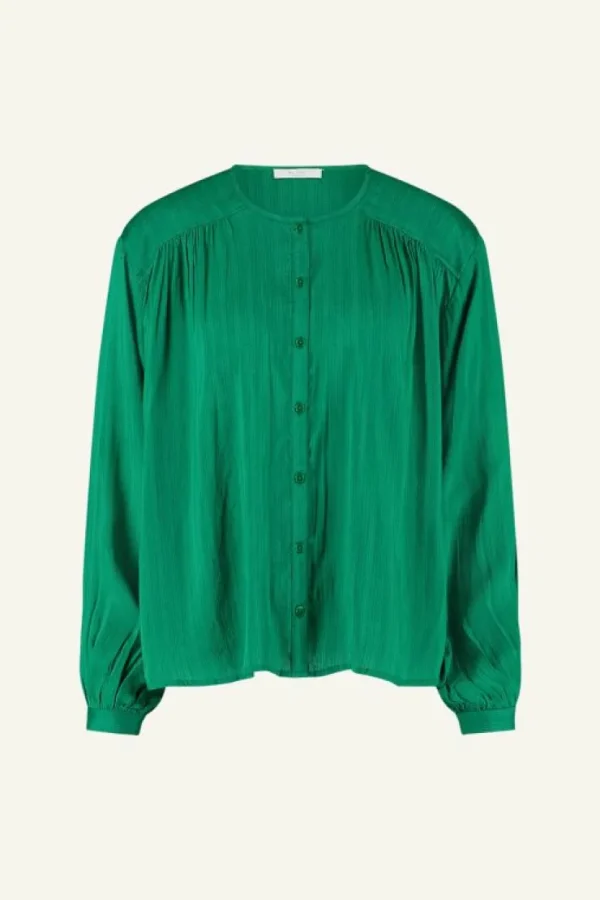 saar blouse | bright green-By bar Cheap