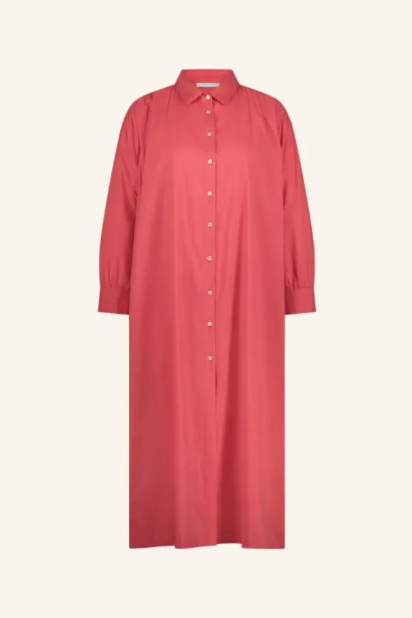 shirt dress | poppy red-By bar Flash Sale