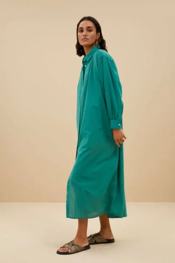 shirt dress | spring green-By bar Online