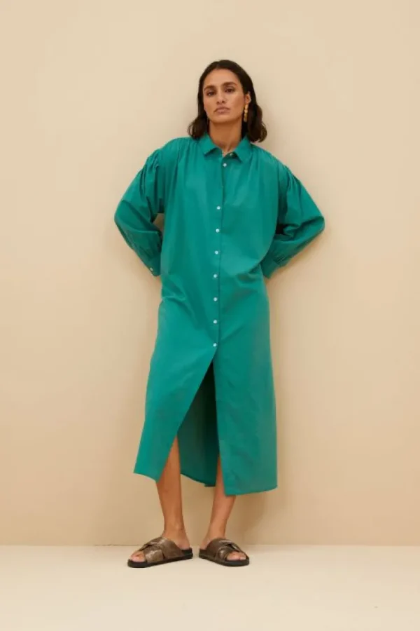 shirt dress | spring green-By bar Online