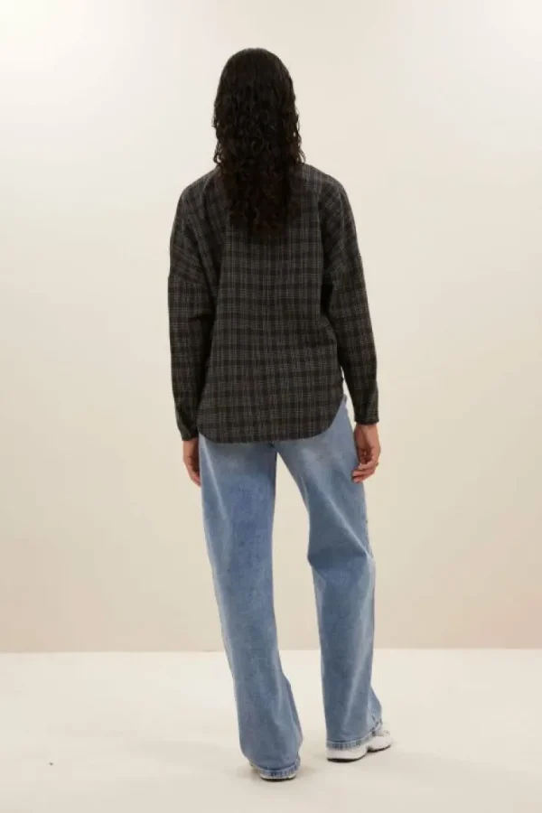 small check blouse | -By bar Outlet