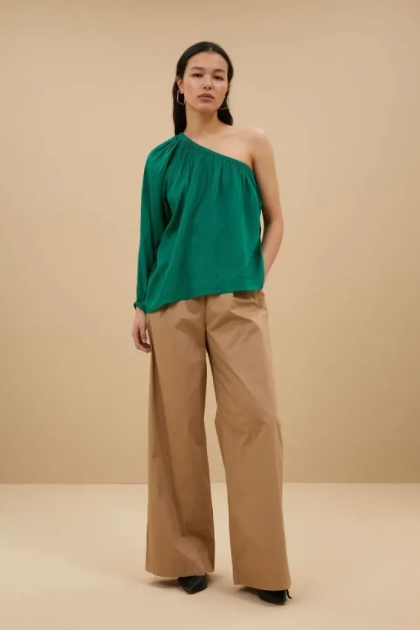 stella blouse | bright green-By bar Fashion