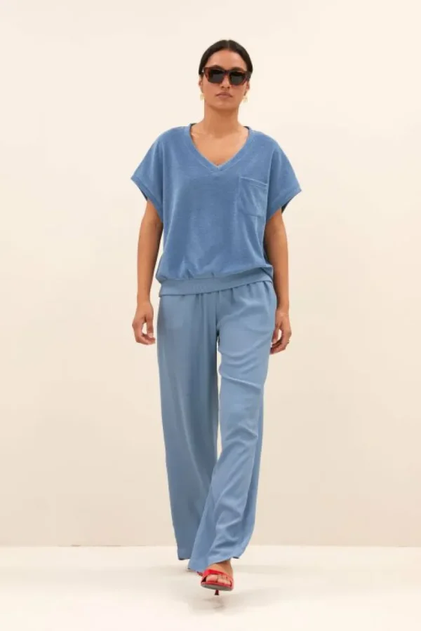 tyler slub top | blue stone-By bar Discount