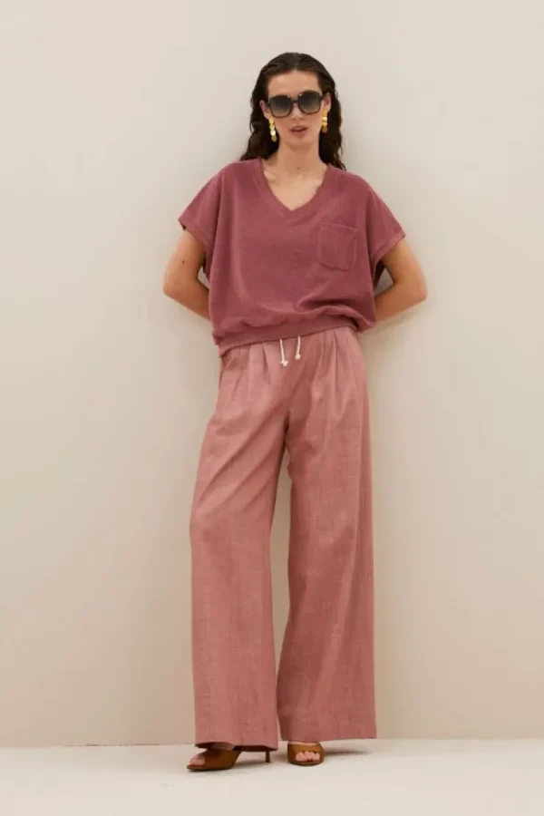 tyler slub top | bright plum-By bar Store