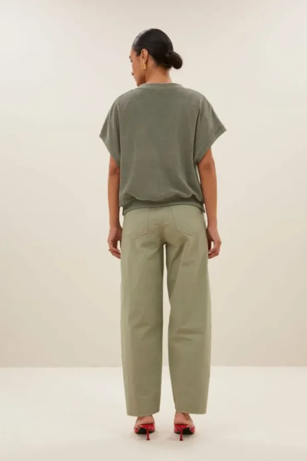 tyler slub top | mulled basil-By bar Hot