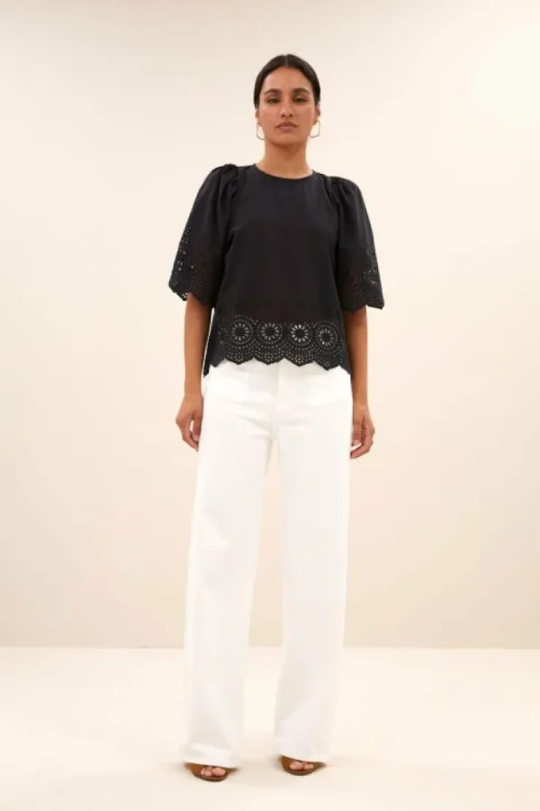 utah blouse | black-By bar New