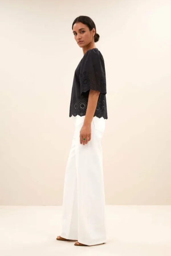 utah blouse | black-By bar New