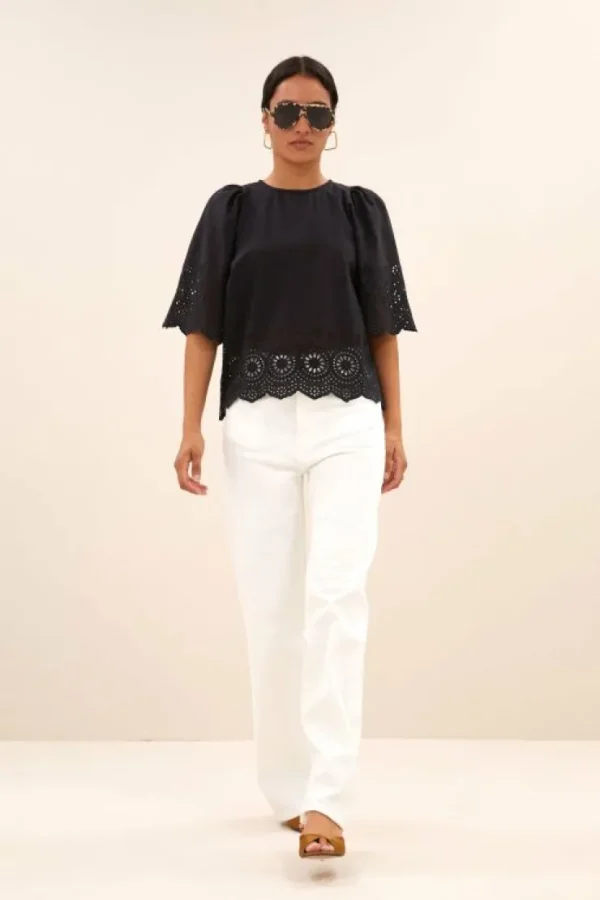 utah blouse | black-By bar New