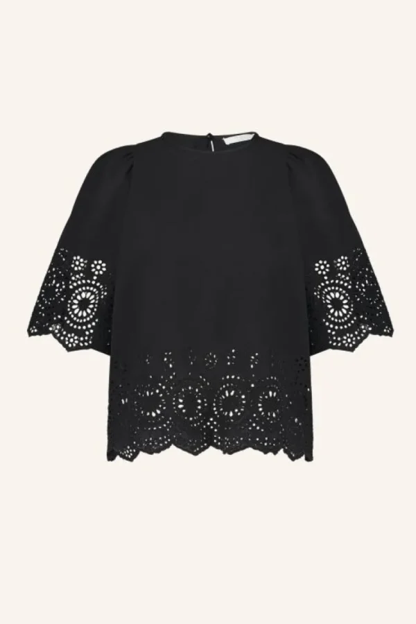 utah blouse | black-By bar New