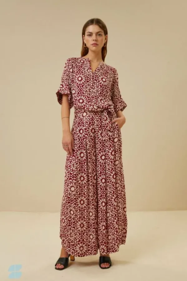 wanda sunflower pant | sunflower print-By bar Sale